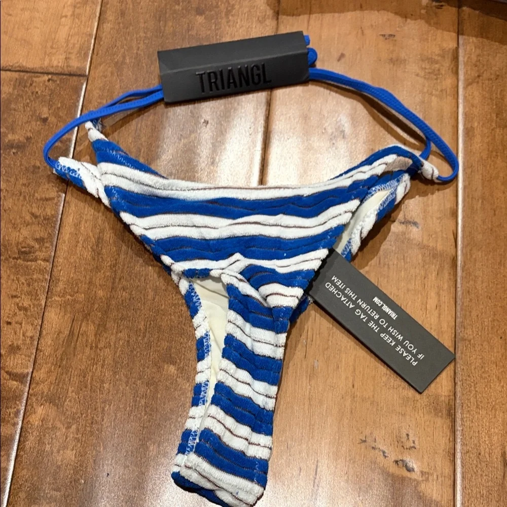 New Triangl VINCA - JOLY BLUE TERRY TOWELLING TRIANGLE BIKINI SET - Picture 5 of 11